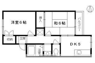 第三芳月ハイツ【8号室】の間取り