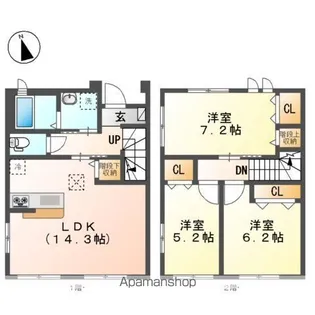 IVYCOURT ーアイビーコートー【2階】の間取り