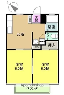 サンシティ21【101号室】の間取り