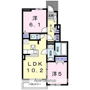 カルムⅡ【1階】の間取り