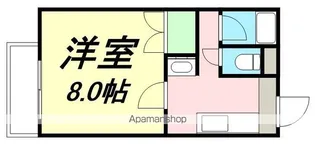 ワンダータカマツ【302号室】の間取り