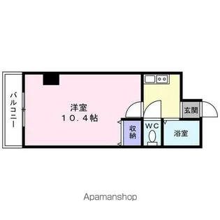 メイツ北山【3階】の間取り