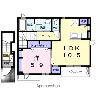 フェリシダ【2階】の間取り