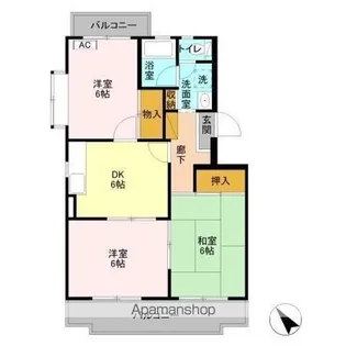 ネオシャルム織戸【3階】の間取り