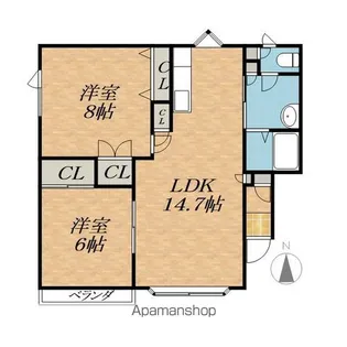 ALPHA MAISONⅠ【2階】の間取り