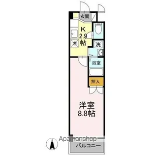 ベーラバン清水【2階】の間取り