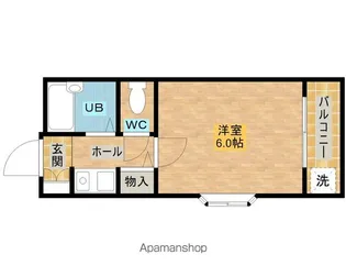 コーポF【203号室】の間取り