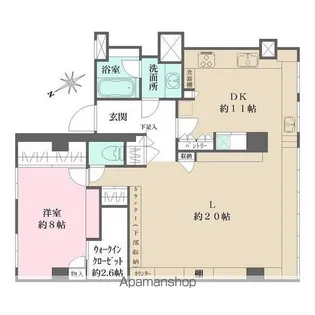 羽沢ハウス【1階】の間取り