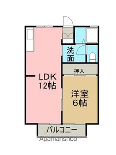 コーポりき【1階】の間取り