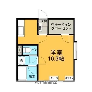 フレンドリー卸町3号館【206号室】の間取り