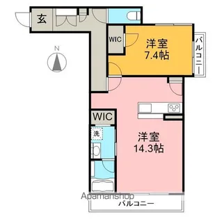 BEREO HARE【3階】の間取り