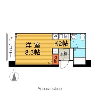 パークアクシス亀戸【1109号室】の間取り