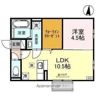 セジュール ベルサイユ【1階】の間取り