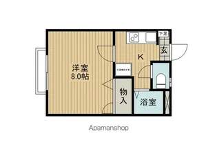 ディアスナミC棟【C203号室】の間取り
