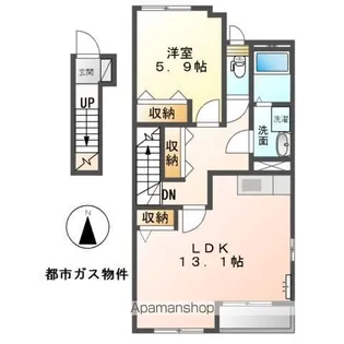 パレス春明【2階】の間取り