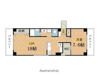 ブラウンヒル【201号室】の間取り
