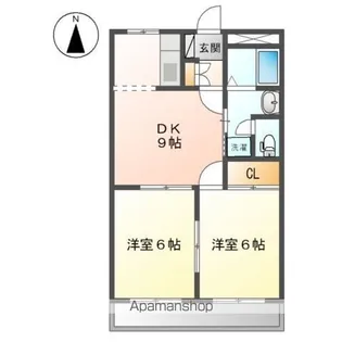 パープルメゾン壱番館【1階】の間取り