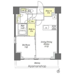 プライムメゾン千葉新町【10階】の間取り