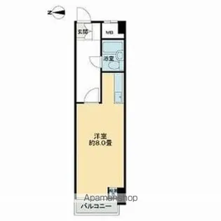 錦町チサンマンション【413号室】の間取り