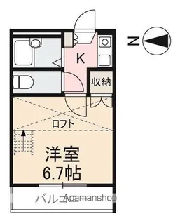 フレシール東山崎【203号室】の間取り