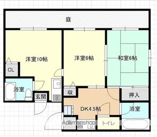 シティハイムKOGO【103号室】の間取り