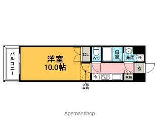 O.B NO.86 クロスゲートタワー B1タイプ【10階】の間取り