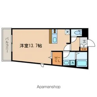 東京都北区田端1丁目【マンション】の間取り