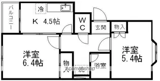 ロイヤルヒルズ南仙台【1階】の間取り