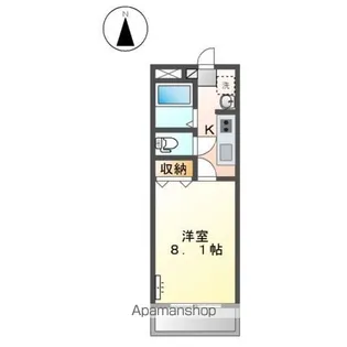 メゾン・リヴィエール【2階】の間取り