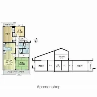 プロムナード桜台6番街12号棟【502号室】の間取り