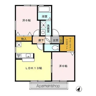 埼玉県さいたま市見沼区大字蓮沼【アパート】の間取り