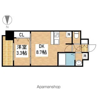 メイクスデザイン上前津【704号室号室】の間取り