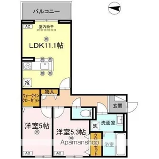 グラシア春日【2階】の間取り