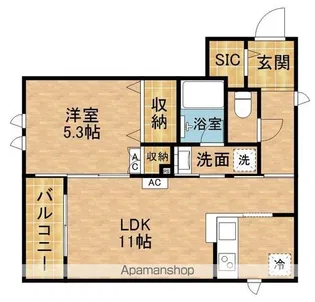 メゾン ド アルブル【3階】の間取り
