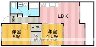 アローマ・グリーンヒル【2階】の間取り