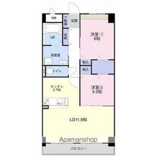 Bonheur・cle’【3階】の間取り