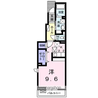 WestRiver【1階】の間取り