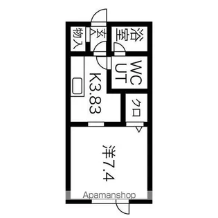 ポプリ末広7丁目【1階】の間取り