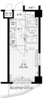 メインステージ南麻布【501号室号室】の間取り