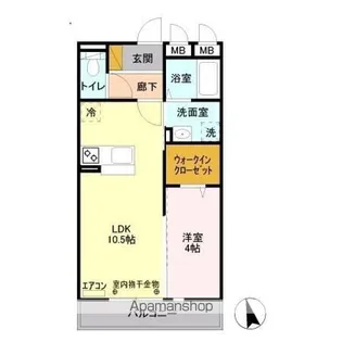 パークフラッツ【3階】の間取り