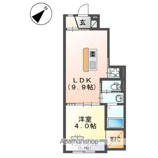 JIN2ND【105号室】の間取り