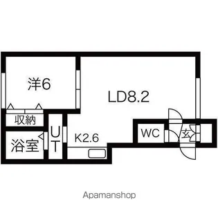 RAFFINE【105号室】の間取り