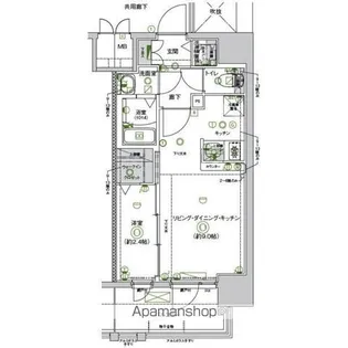 CREST TAPP志賀本通【8階】の間取り