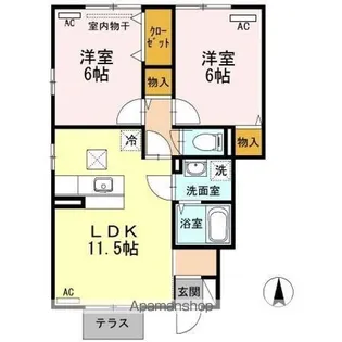 クラスターⅣ【1階】の間取り