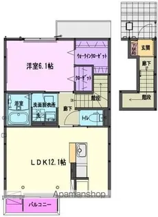 DIVERSITA上野町 A【202号室】の間取り