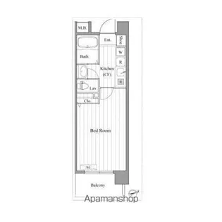 カスタリア新宿御苑Ⅱ【9階】の間取り