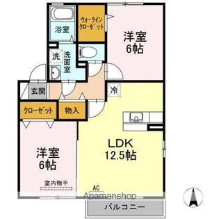 ビーンズヒル【2階】の間取り