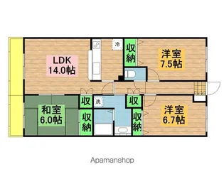 モラダ アケボノ【2階】の間取り