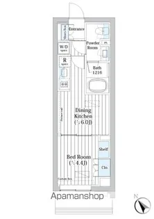 ライオンズフォーシア築地ステーション【2階】の間取り