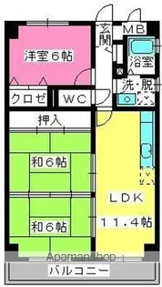 アバンダントTOU【3階】の間取り